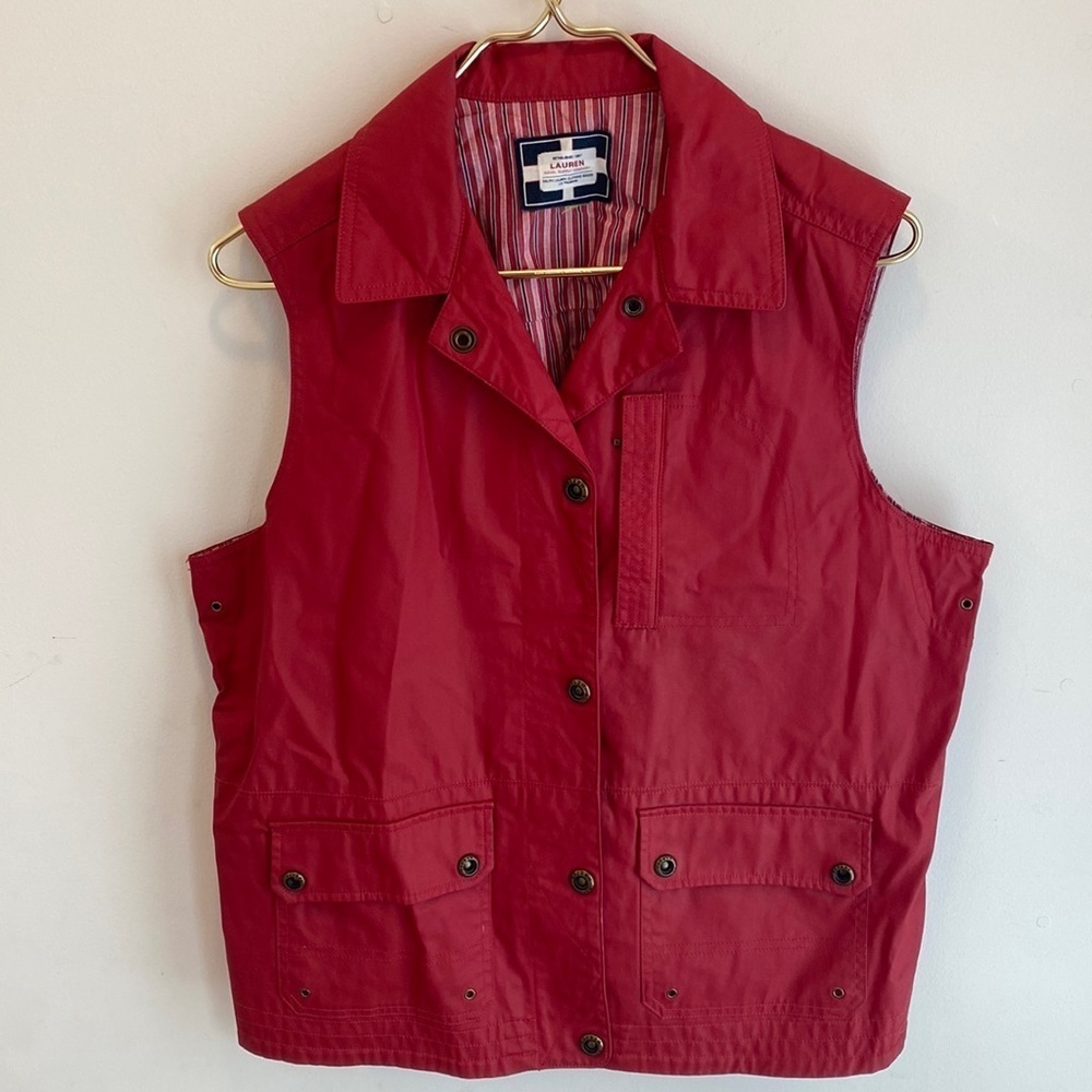 Ralph Lauren Naval Supply Company Waxed Utility vest